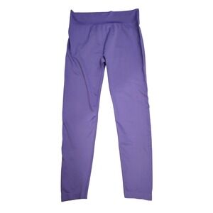 WORK OUT Seamless Ribbed Leggings Purple XL Activewear Workout Fitness